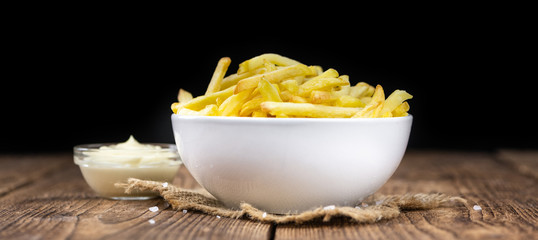 Wall Mural - Crispy French Fries (selective focus; close-up shot)