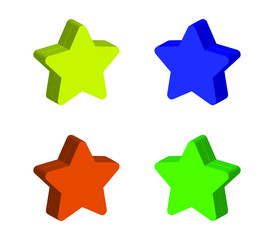 Sticker - isometric star