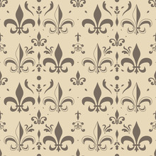 Vector Seamless Floral Background. Can Represent A Victorian Wallpaper, Luxury, A Damask Or An Ornamental Pattern.