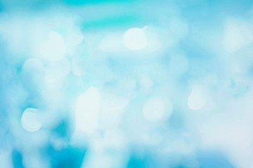 Wall Mural - blue bokeh background