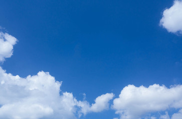 blue sky and cloud for background or wallpaper.