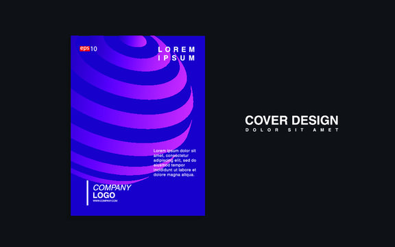 Minimal geometric shapes with trendy gradients.