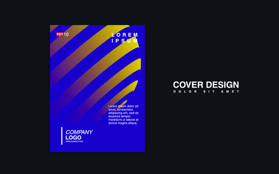 Minimal geometric shapes with trendy gradients.