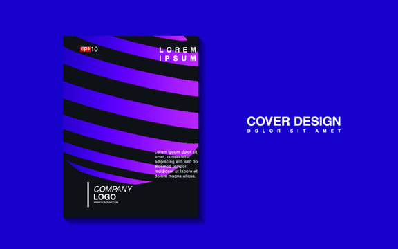 Minimal geometric shapes with trendy gradients.