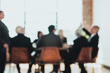 Wall Mural - Diverse corporate team people in a meeting