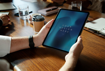 Digital tablet screen mockup