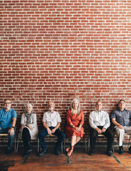 Wall Mural - Seniors sitting in a row