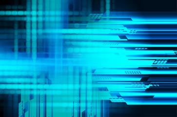 blue cyber circuit future technology concept background