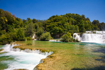 Wall Mural - waterfall in krka national park