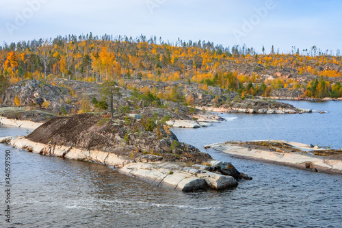 Russia. Karelia. Skerries o...