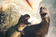 Dinosaur Before Extinction Day Due To Asteroid Impact