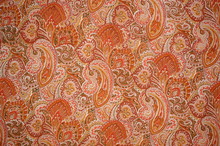 Paisley Design On Fabric Swatch , Jaipur, Rajasthan, India	