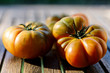 Ripe and fresh heirloom tomatoes