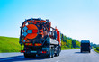 © Roman Babakin - Vacuum waste truck on highway road in Slovenia reflex