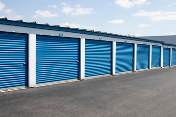 Self storage and mini storage garage units.