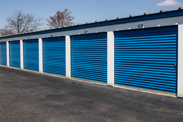 Self storage and mini storage garage units.