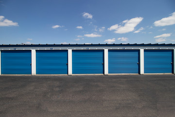 Self storage and mini storage garage units.