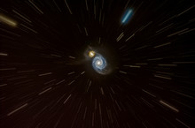 Space Travel, Rotta Verso La Galassia M51 Whirpool 