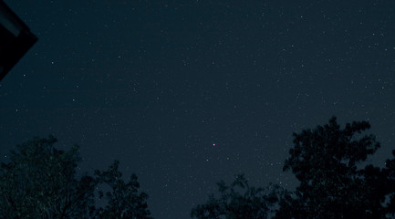 night sky filled with stars