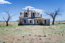 Old Abandoned House On The Plains 