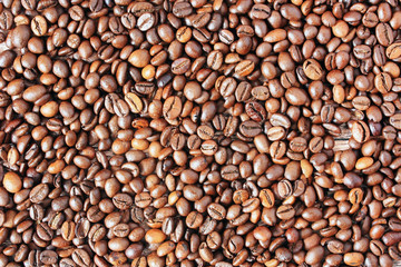 Coffee beans on the table