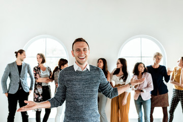 Group of diverse business people