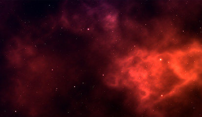 Wall Mural - space background fantastic outer view with realistic bright stars and cluster of gas clouds. univers