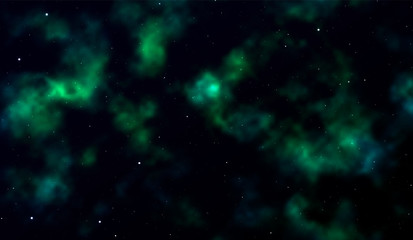 Wall Mural - space background fantastic outer view with realistic bright stars and cluster of gas clouds. univers