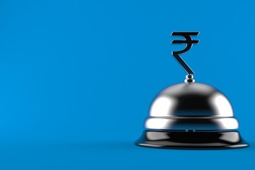 Wall Mural - Rupee currency symbol with hotel bell