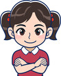 © su_cocoroe - 赤い服の女子小学生