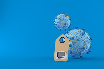 Sticker - Virus with barcode