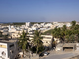 Fototapeta Niebo - View of the city of Dhofar, in the background the sea, Oman