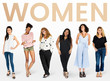 canvas print picture - Diverse women mockup collection