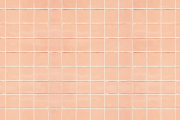Wall Mural - Pastel peach tiles textured background