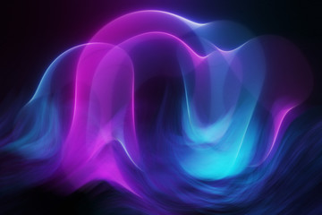 Wall Mural - Blue and pink abstract smoke background with blurred motion effect