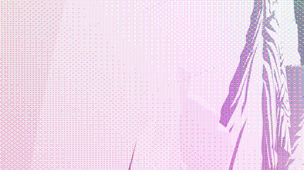 Poster - abstract graphic composition gradient pink color, 3D render