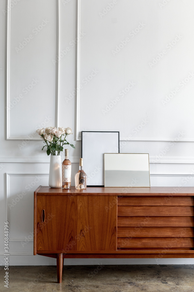 Mid century modern living room Stock Photo | Adobe Stock
