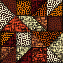 Poster - Paper cut shapes design. Seamless vector pattern.