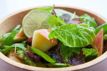 Poster - Vegetarian favorite, continental breakfast lettuce salad with diverse vegetables