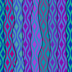 Poster - Seamless vector background in the bohemian style.