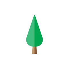 Sticker - Tree icon design isolated on white background