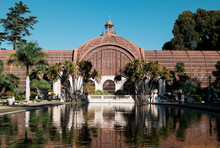 The Botanical Building With The Lily Pond And Lagoon In The Foreground, Balboa Park, San Diego, USA.