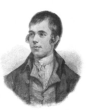 The Robert Burns's Portrait, The National Bard, Bard Of Ayrshire And The Ploughman Poet In The Old Book The Great Authors, By W. Dalgleish, 1891, London