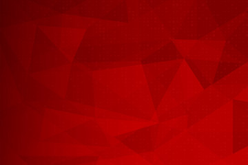 Poster - Polygon red color modern design geometric element vector abstract background for business or geometric web banner