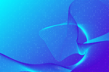 Poster - Line wave abstract vector for business, banner website, brochure and flyer background with copy space.