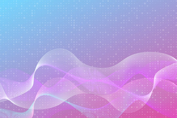 Poster - Line wave abstract vector for business, banner website, brochure and flyer background with copy space.