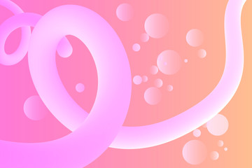 Poster - Abstract liquid shapes for decoration and covering on the gradient background.