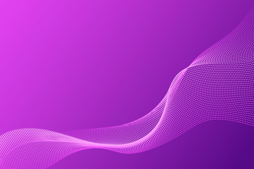 Poster - Particle wave abstract vector for business, banner website, brochure and flyer background with copy space.