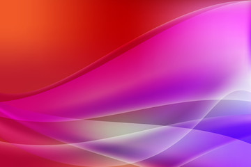 Poster - Wave gradient color abstract vector background