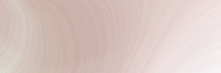 Poster - horizontal background banner with pastel gray, linen and pastel pink color. abstract waves illustration